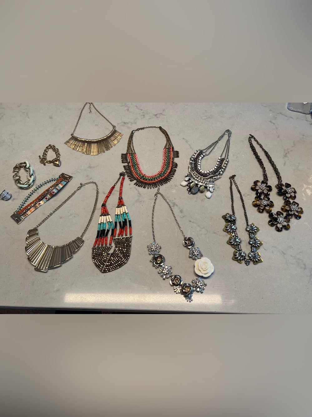 Eclectic Mix of statement jewelry